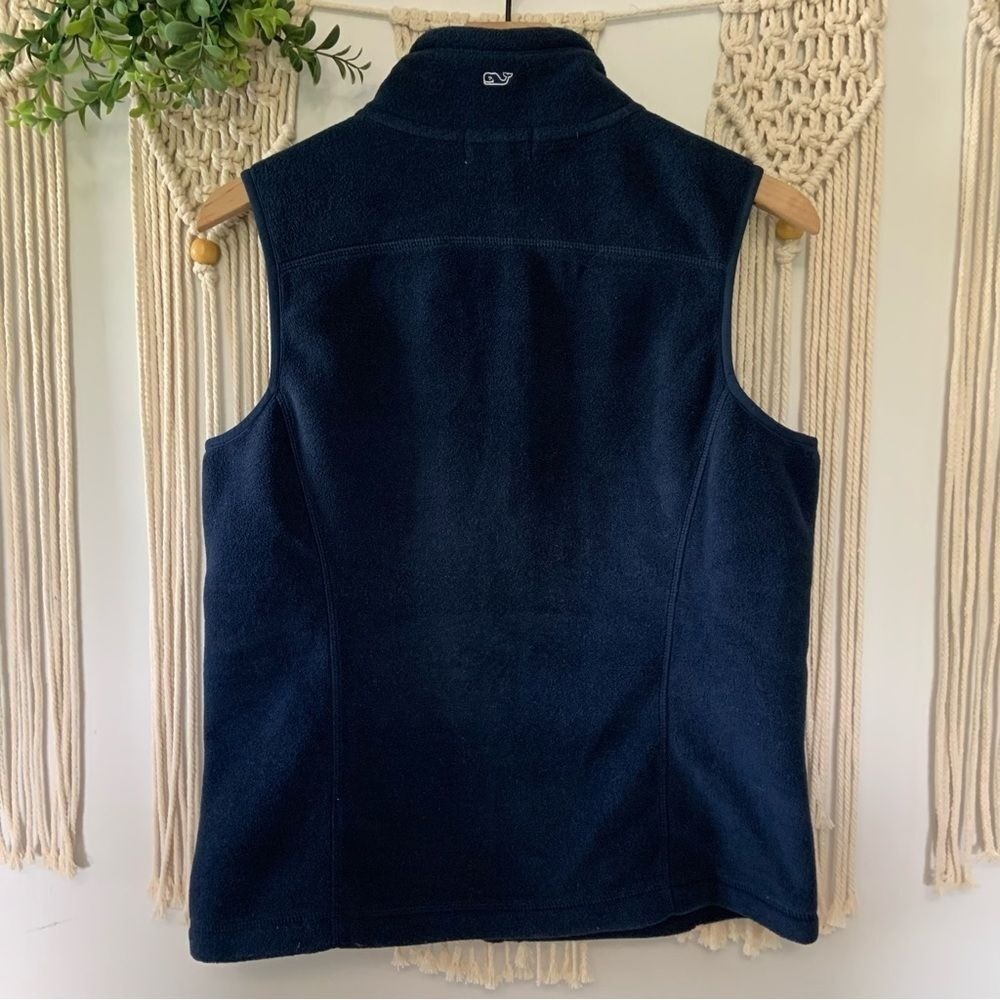 VINEYARD VINES Women's Navy Blue Fleece Vest Size Small - Picture 5 of 9